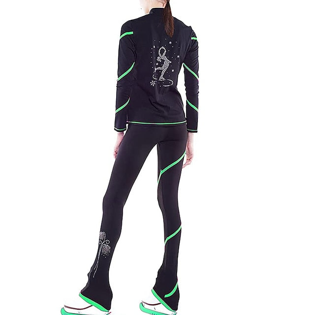Figure Skating Jacket with Pants Women's Girls' Ice