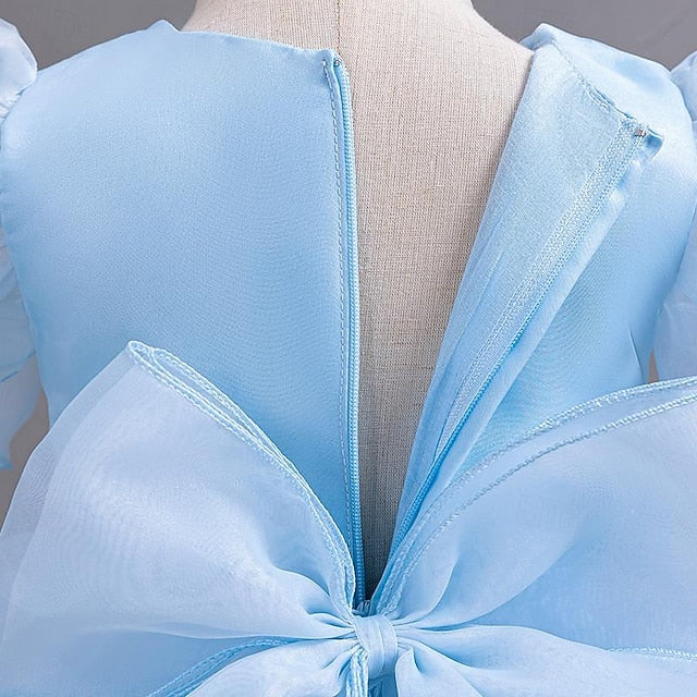 Kids Party Sequin Sleeveless Floral Wedding Dress Girls'