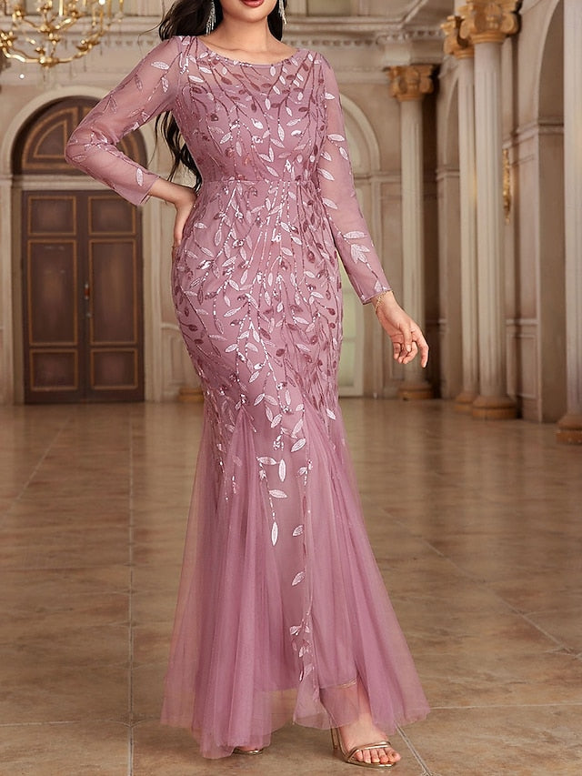 Bride of Neck Elegant Dress the Party Floor Mother Crew