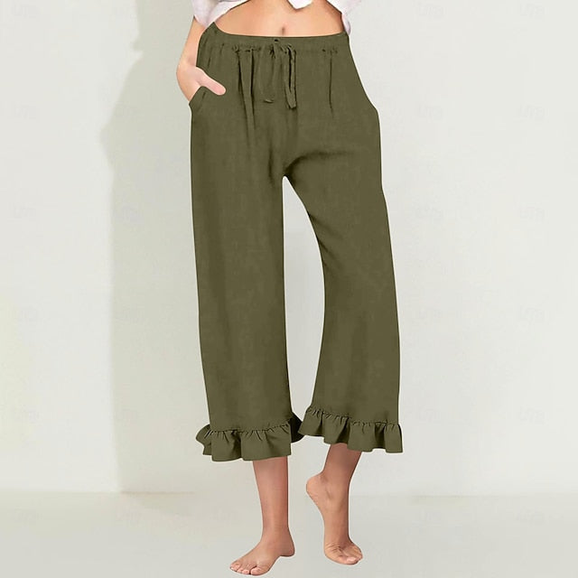 Women's EU / US Size Capri shorts Fashion Casual Capris