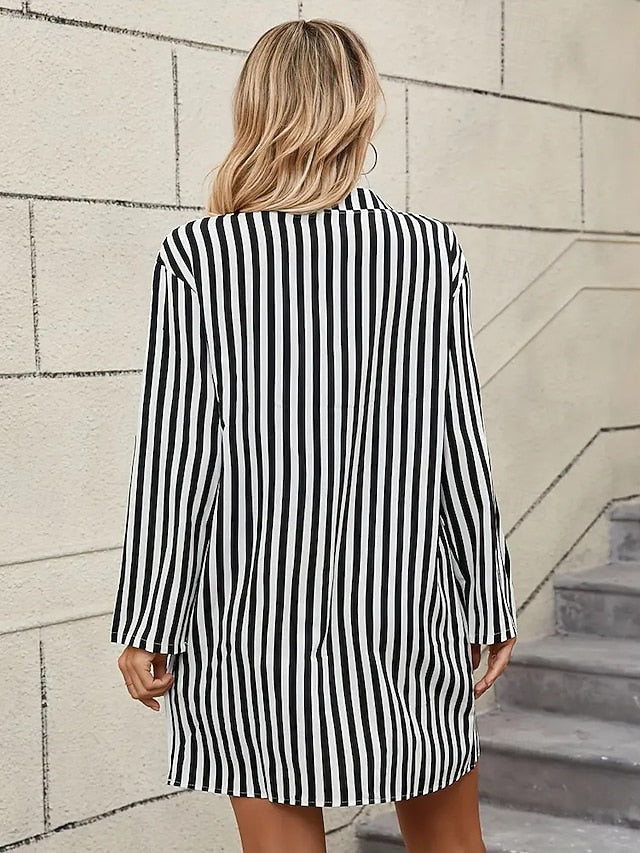 Women's Mini Dress Shirt Dress Casual Dress Summer Dress