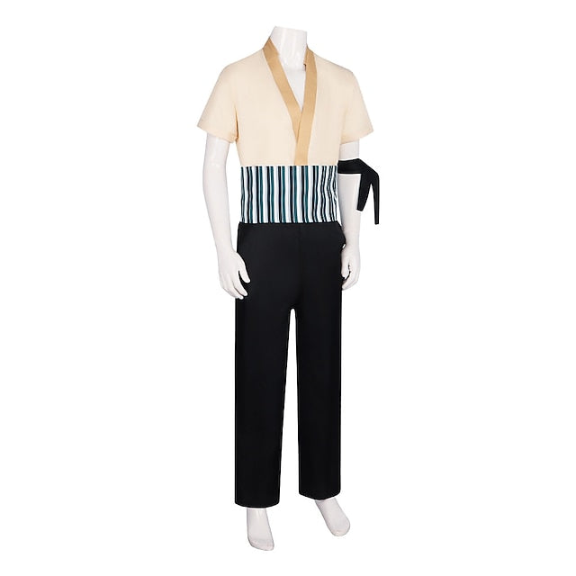 Roronoa Zoro Anime Cosplay Suits Kimono Halloween Carnival Top