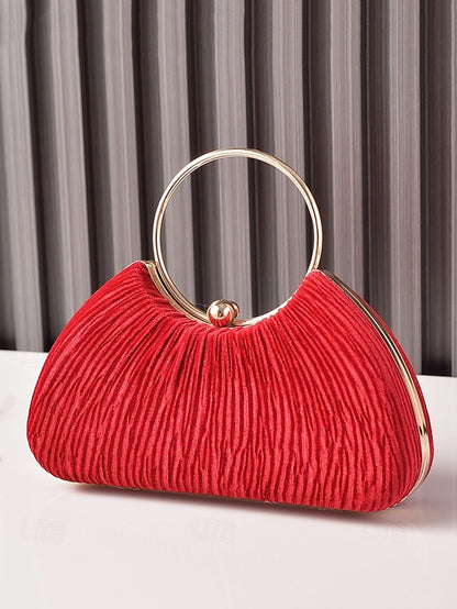 Party Elegant Christmas – Women's Handbag Velvet Red