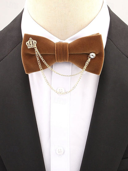 and Velvet Chain Men's Detail – Bow Tie Crown with