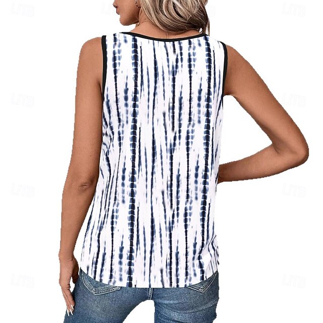 Women's Lace Tops Graphic Geometric Elegant Sleeveless V