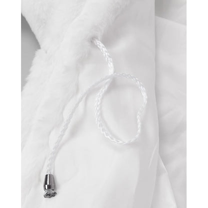 Jacket Coat Long Women's Black Sherpa Faux White Fur