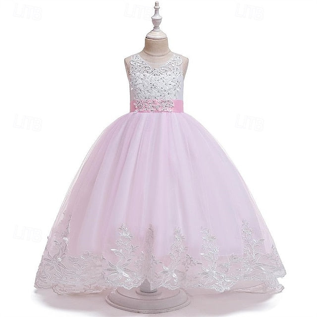 Princess Kid's Girl Girls' Flower Dress