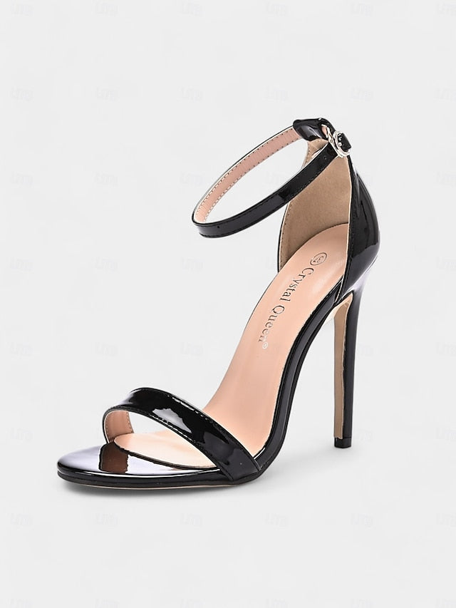 – Sandals for Metallic Wedding Heel Stiletto Sleek Women