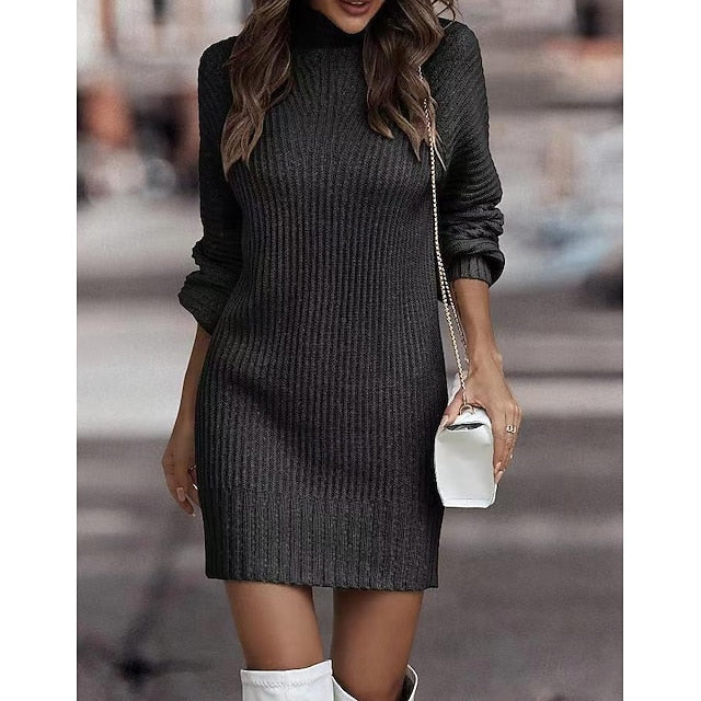 Women's Mini Dress Sweater Dress Sheath Dress Wrap Dress