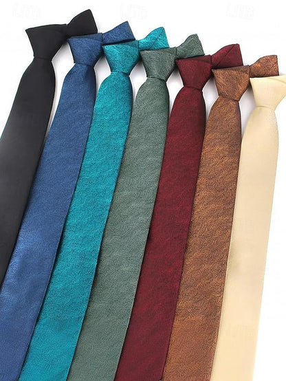 – Men's Polyester Stylish Herringbone Christmas Tie