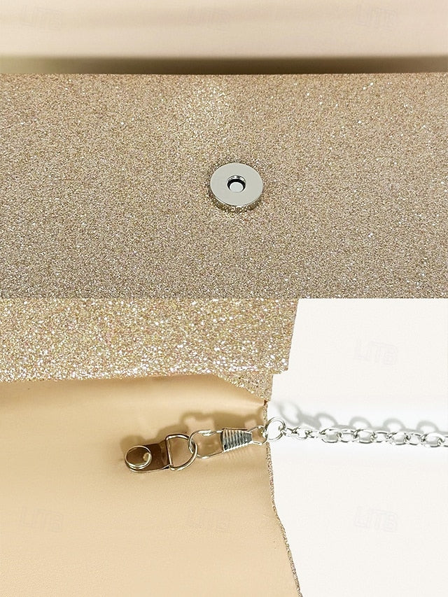 with Clutch Sparkling Women's Evening Glitter Elegant