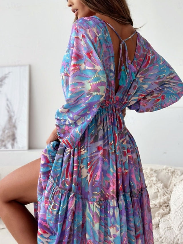 Women's Maxi Dress Casual Dress Swing Dress Boho Chic