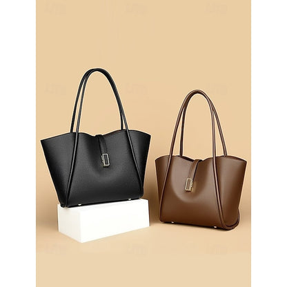 Leather Green Bag Tote Faux Women's