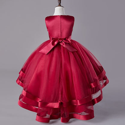 Sequin Party Girls' Dress Sleeveless Festival Kids Wedding