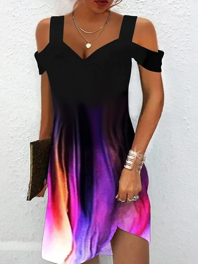 Women's Midi Dress T Shirt Dress Tee Dress Sundress Summer