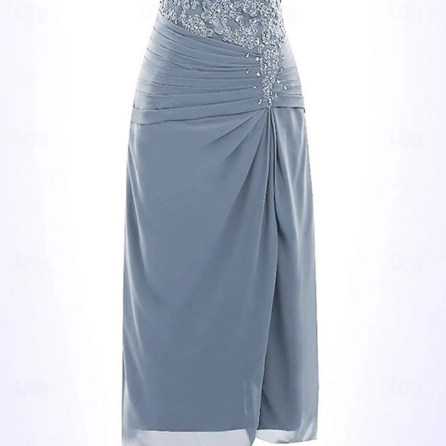 of Bride Elegant Trumpet Mother the Mermaid Dress / Simple Crew