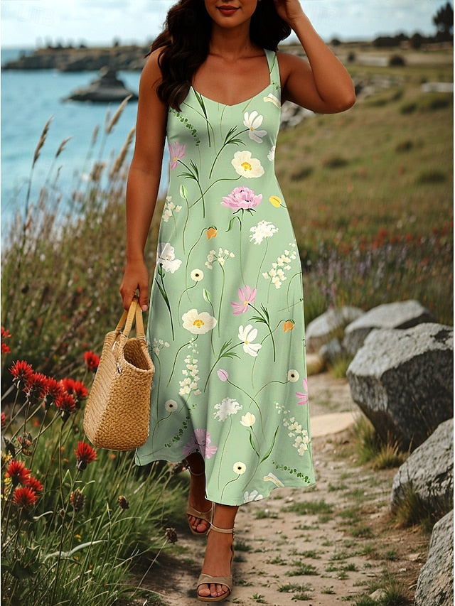 Women's Maxi Dress A Line Dress Off The Shoulder Dress