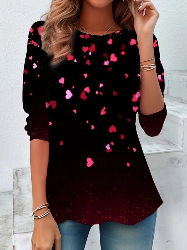 Valentine's Day Women's T Shirt Graphic Vintage