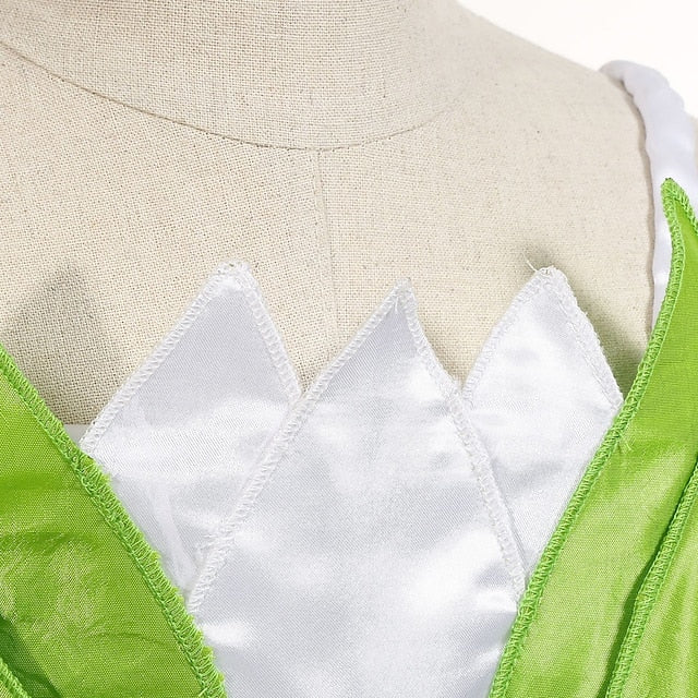 Bell Princess Fairytale Tiana Theme Dress Girl Tinker Flower