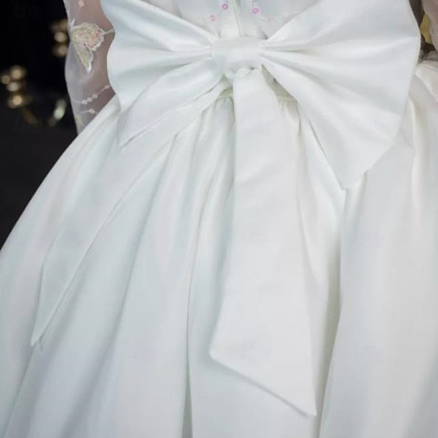 First Communion Girl Girls' Dress Kids Party Flower