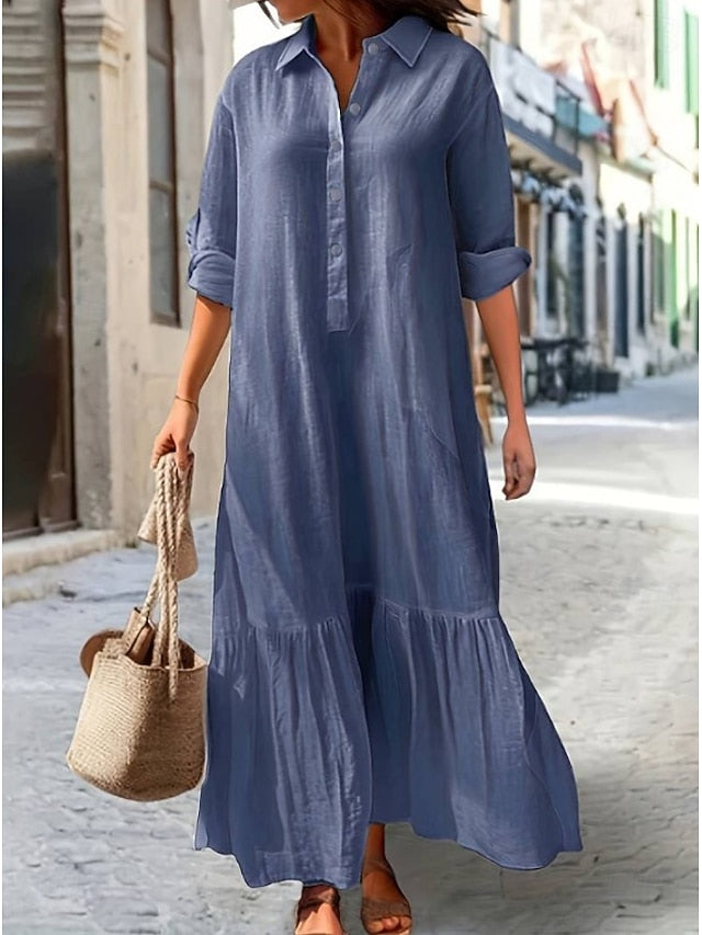 Women's Midi Dress A Line Dress Vacation Casual Boho Daily