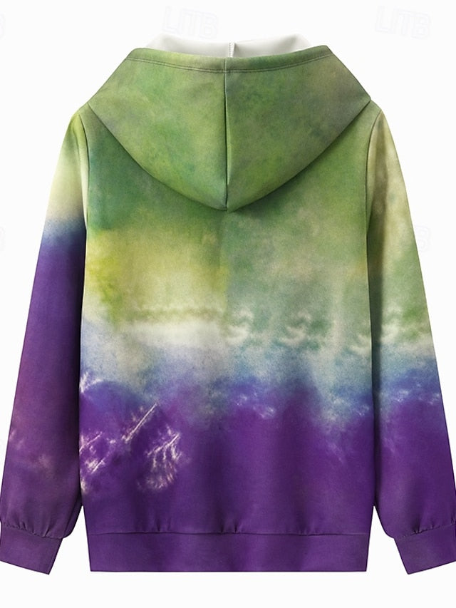 Women's Hoodies Graphic Vintage Daily Casual Long Sleeve V