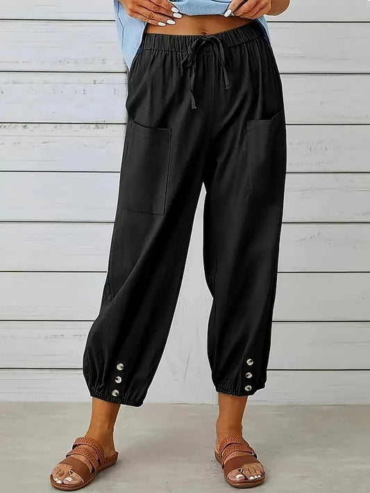 Women's EU / US Size Relaxed Harem Pants Casual Harlem