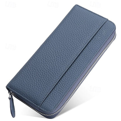 Cowhide Wallet Card Credit Leather Women's Holder