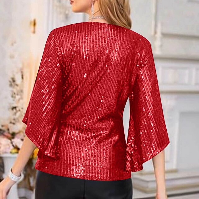 Retro Vintage Roaring 20s 1920s Shirt The Great Gatsby Sequins