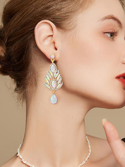 Women's Emerald – Green Crystal Earrings Drop