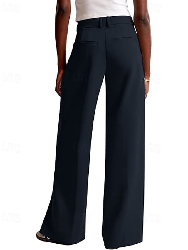 Women's Wide Leg Dress Pants Fashion Work Full Length