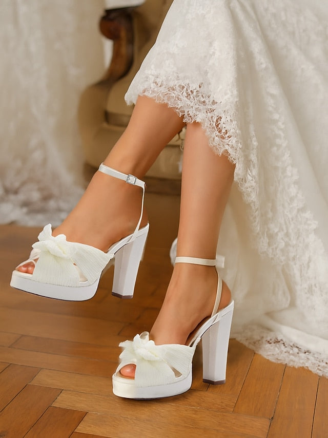 with Platform High Heel White Women's Strap Sandals Ankle