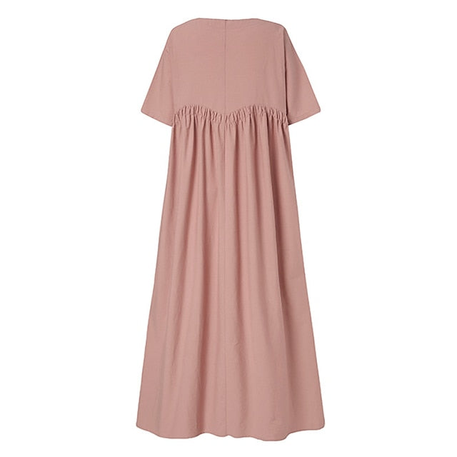 Women's Long Dress Maxi Dress Cotton Blend Casual Dress