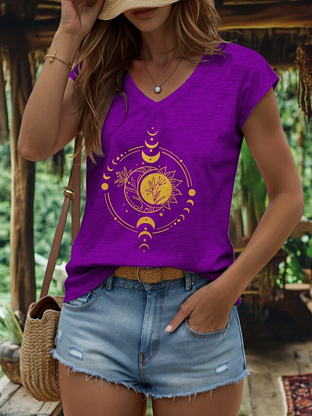 Women's Camisole Tank Top Graphic Geometric Moon Vintage