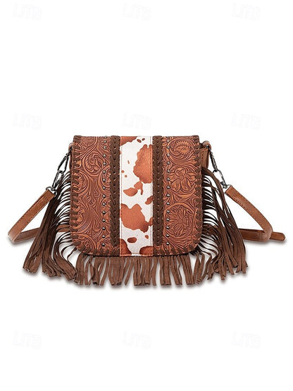 Faux Leather Women's Shoulder Multi-Pocket - Crossbody Bag