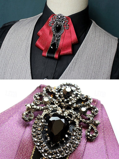 Tie Bow Christmas Satin Men's Diamond-Accent - Elegant