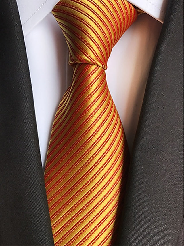 satin Men's tie striped