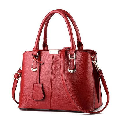 Elegant Faux Leather Structured Handbag – Green Women's