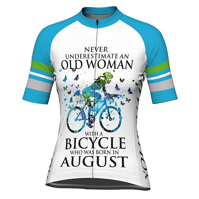 Women's Cycling Jersey Graphic Butterfly Funny Short Sleeve