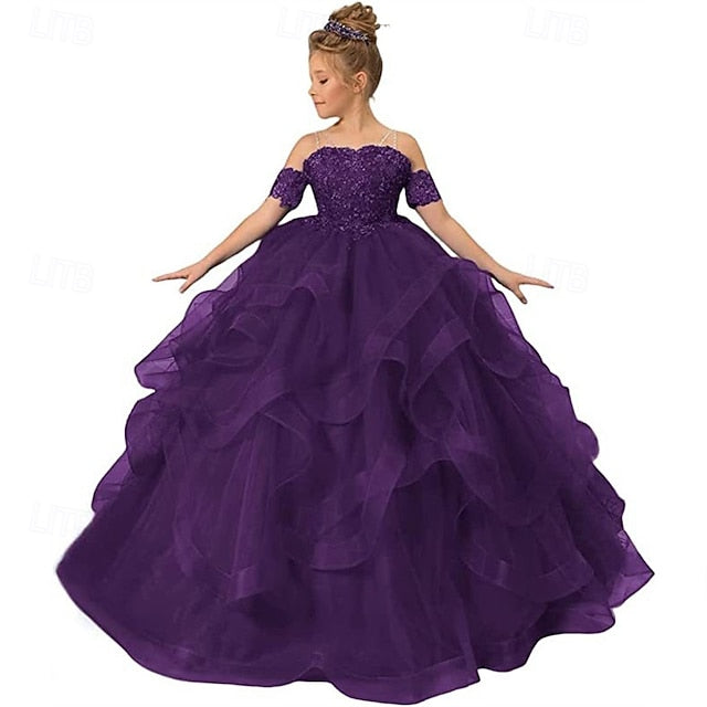 Girls' Princess Kid's Dress Girl Flower