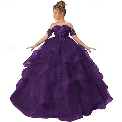 Girls' Princess Kid's Dress Girl Flower