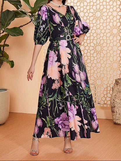 Dress V Bride Floor the Mother of A-Line Neck Length Elegant