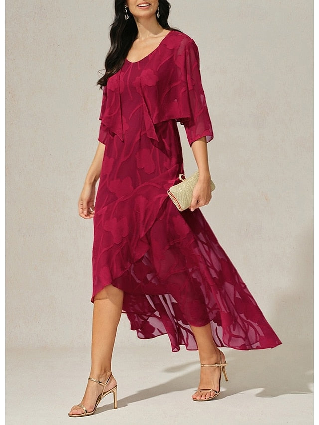 Women's Maxi Dress Ruffle Dress Elegant Wedding Wedding