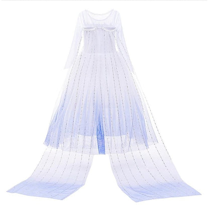 Girl Elsa Cosplay Dress Flower Princess Movie Girls'