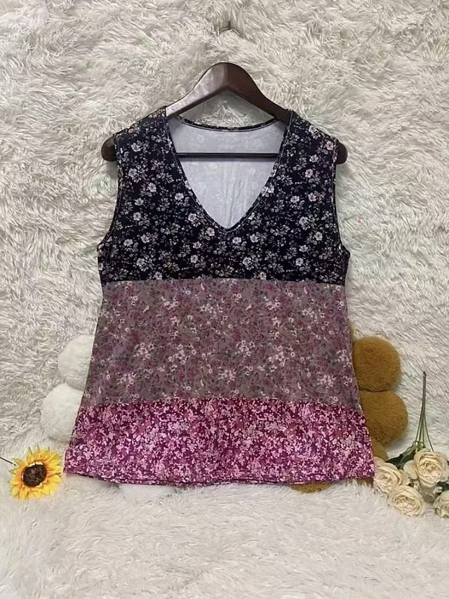 Women's Tank Top Camisole Tank Top Print Floral Bohemia