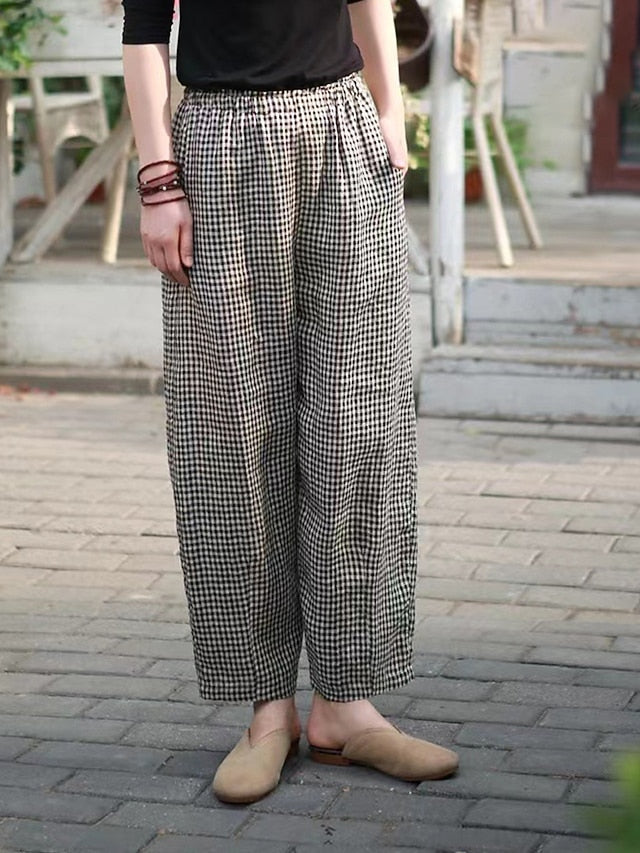 Women's Wide Leg Pants Trousers Vacation Streetwear Simple