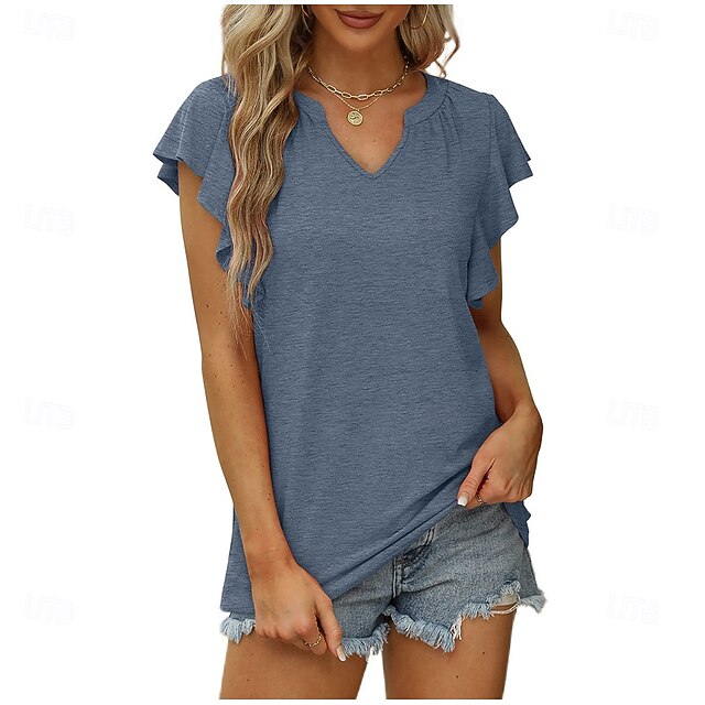 Women's T Shirt Summer Tops Tee Graphic Plants Stylish