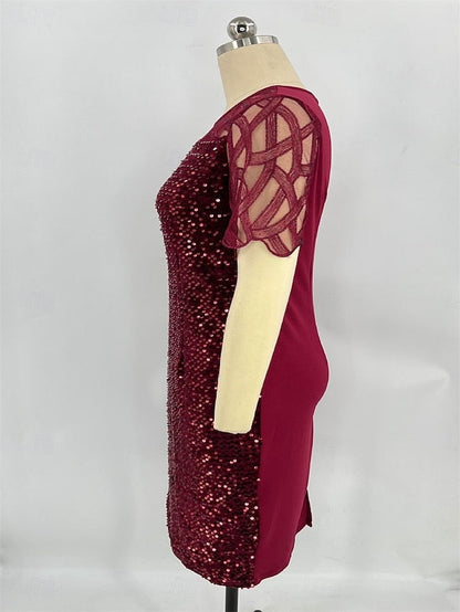 Dress Length Tea Crew Mother Elegant Neck the Bride of