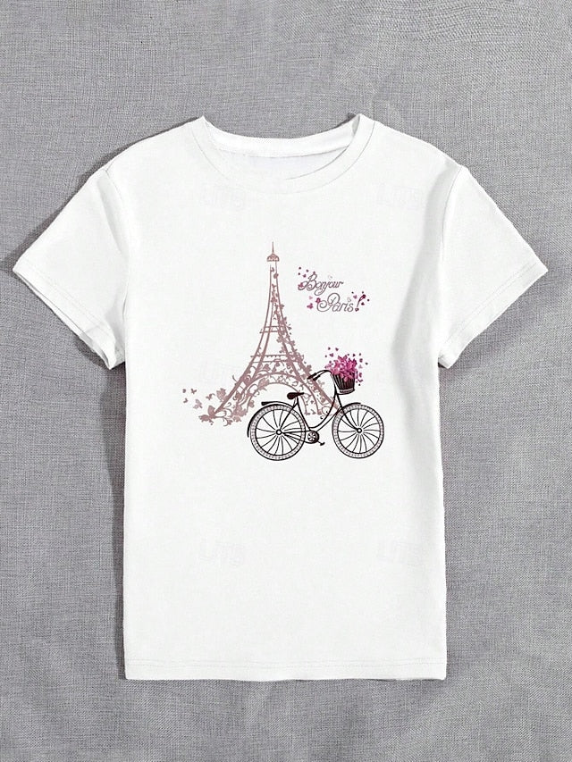 Women's 100% Cotton T Shirt Casual Regular Tops Short