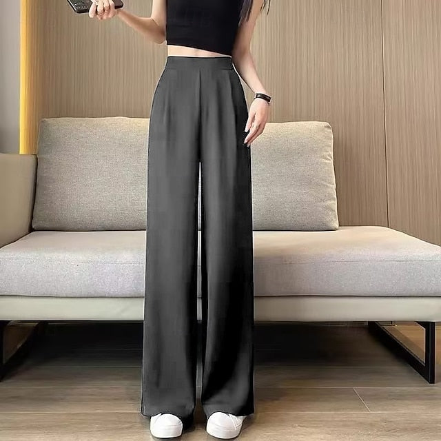 New summer style pocketless loose straight-leg women's